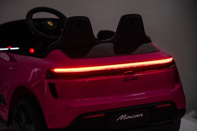 Electric Ride-on car Porsche Macan 12V Licensed with rear-wheel drive (Single seat), pink, Lithium b