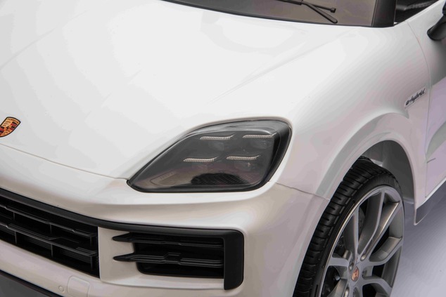 Electric Ride-on car Porsche Cayenne 12V with rear-wheel drive - Licensed (Single seat), white, Lith