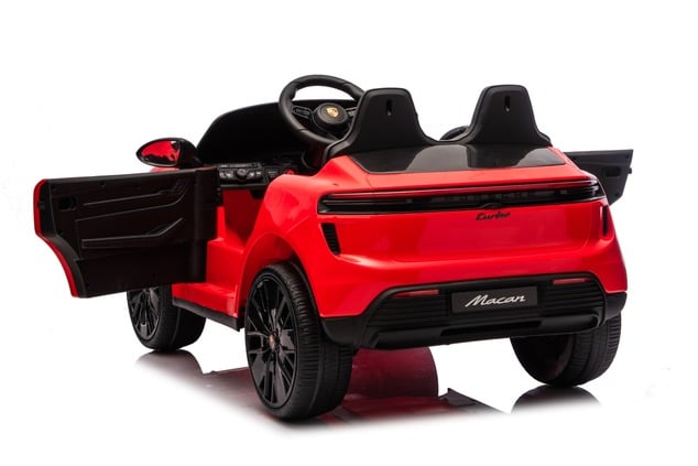 Electric Ride-on car Porsche Macan 12V Licensed with rear-wheel drive (Single seat), red, Lithium ba
