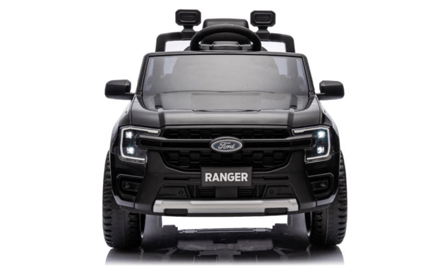 Electric Ride-on car FORD 707 12V, black, Leather seat, 2.4 GHz remote control, Bluetooth / USB Inpu