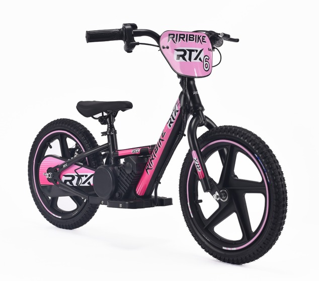 Children's electric balancer RIRIBIKE RTX6 24V (16"), pink, Lithium battery, 250W motor, Disc brake,