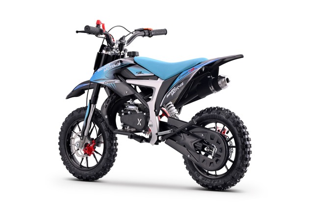 Kids Petrol Dirt Bike 50cc | Beneo Motors CROSS SX Blue | Ages 4–8 | Speed Limiter