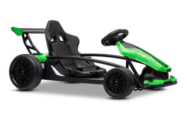 Drift kart elettrico per bambini 24 V | Beneo Motors Drift Car | Verde | 2 × 200 W | Batteria al litio