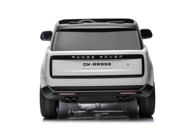 Electric Ride-on car Range Rover Model 2023, Two Seater, White, Leatherette Seats, Radio with USB In