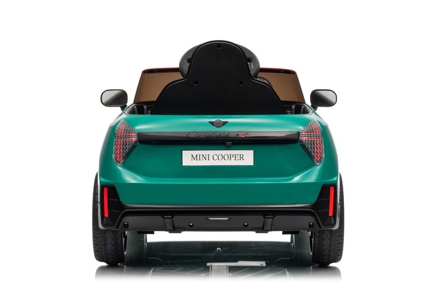 Electric Ride-on car Mini Cooper 12V, green, MP3 Player with USB and Bluetooth connection, 2.4 GHz r