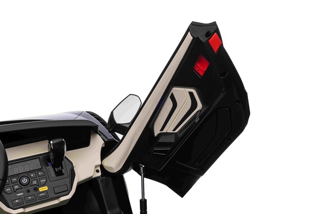 Electric Ride-on car Lamborghini Sian 4X4, black, 12V, 2.4 GHz remote control, USB / AUX Input, Blue