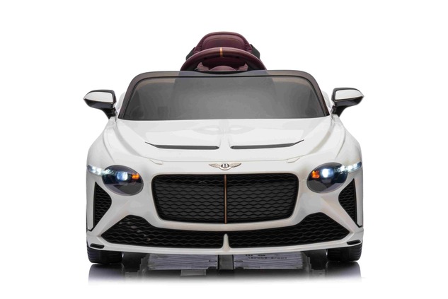 Electric Ride-on car Bentley Bacalar 12V, white, Doors opening upwards, 2.4 GHz remote control, LED 