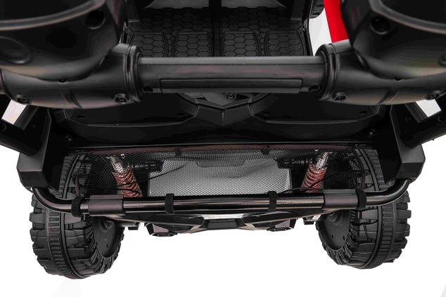 Electric Ride-on car T-REX Ride 4x4 Two-seater 24V, red, MP3 Player with USB/AUX input, 4x4 drive, L