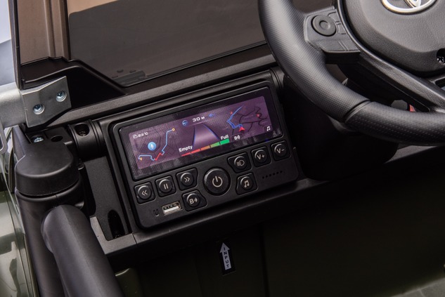 Electric Ride-on car Toyota FJ Cruiser XXL with 4x4 drive, licensed (Two-seater), green, Portable li