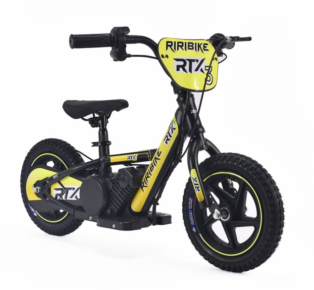 Children's electric balancer RIRIBIKE RTX3 24V (12"), yellow, Lithium battery, 100W motor, Disc brak
