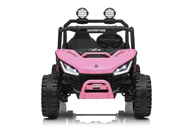 Auto elettrica per bambini T-REX Ride 4x4 24V | 2 posti | Rosa | Lettore MP3 con ingresso USB/AUX | 