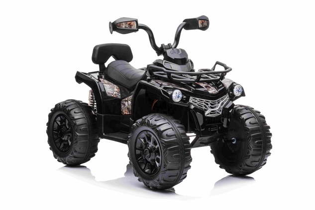 Electric QUAD SUPERPOWER 12V, black, Plastic wheels with rubber band, 2 x 45W Motor, plastic seat, s