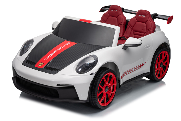 Porsche 911 GT3 RS macchina elettrica per bambini 24V 4x4 | con licenza | Beneo Motors | 2 posti | Batteria al litio | Sedili in similpelle ROSSI | Ruote EVA