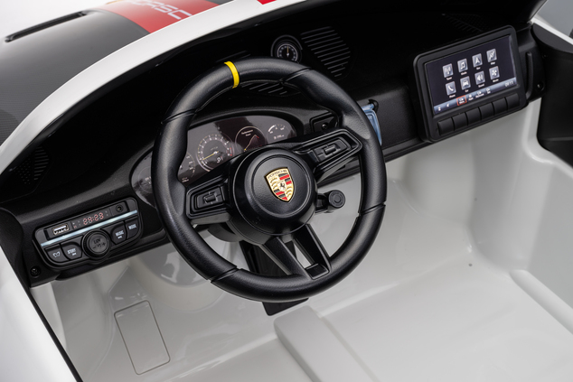 Porsche 911 GT3 RS macchina elettrica per bambini 24V 4x4 | con licenza | Beneo Motors | 2 posti | Batteria al litio | Sedili in similpelle ROSSI | Ruote EVA