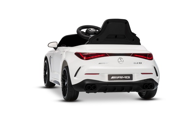 Electric Ride-on car Mercedes CLE 12V with rear-wheel drive, white, Single seater, Lithium battery, 