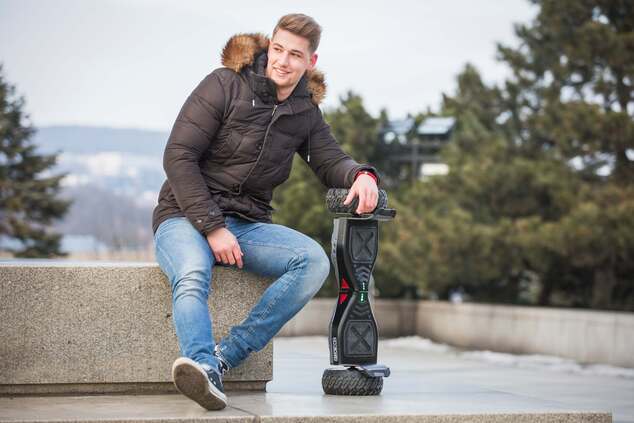 Hooboard - Premier hoverboard tout-terrain intelligent, gyropode, certifié UL, batterie LG