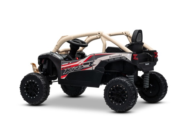 Electric Ride-on car Kawasaki TERYX KRX 1000 12V, khaki, single seat, rear axle suspension, 2.4 Ghz 