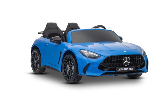 Electric Ride-on car Mercedes GT63 AMG 24V with 4x4 drive, blue, Two-seater, Adjustable driver's sea