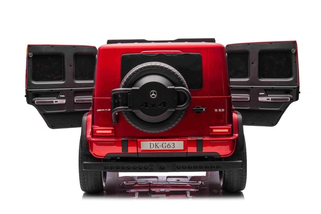 Electric Ride-on car Mercedes-Benz G63 AMG 4x4² Two-seater 24V, Red painted, MP4 Player with USB/AUX