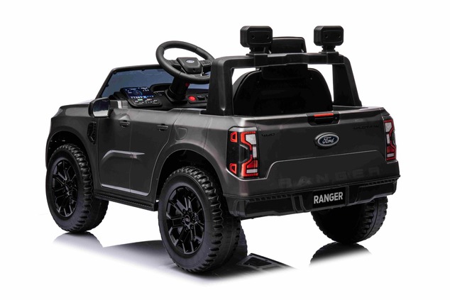 Electric Ride-on car FORD 707 12V, Grey, Leather seat, 2.4 GHz remote control, Bluetooth / USB Input
