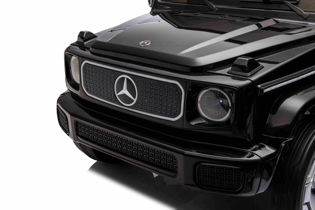 Electric Ride-on car Mercedes-Benz EQG 12V, black, LED underlighted body parts, Functional front and