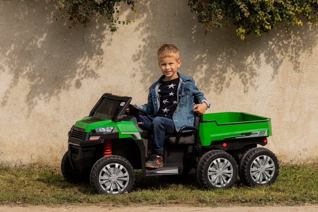 Farm electric car RIDER 6X6 24V with 4-wheel drive 4 X 100W, 24V/7Ah battery, EVA wheels, Suspension
