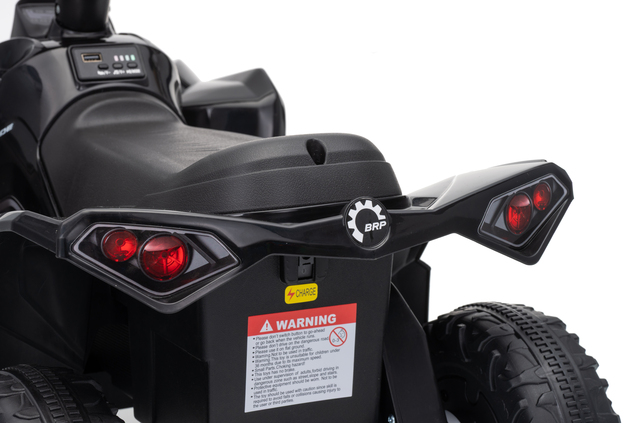 Licencovaná dětská elektrická mini čtyřkolka 25 W | Can-Am Renegade | Lithiový akumulátor 7,2 V | Černá