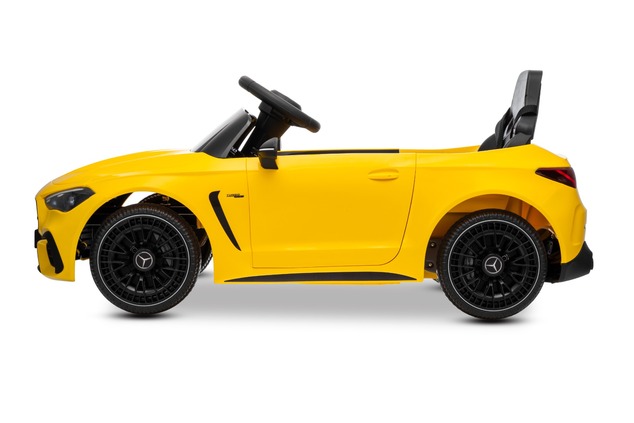 Electric Ride-on car Mercedes CLE 12V with rear-wheel drive, yellow, Single seater, Lithium battery,