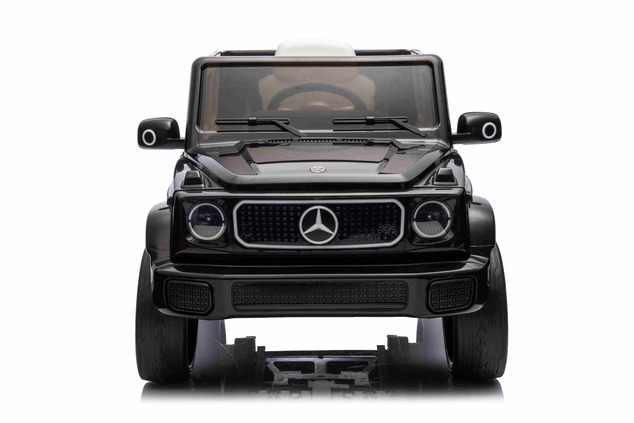 Electric Ride-on car Mercedes-Benz EQG 12V, black, LED underlighted body parts, Functional front and