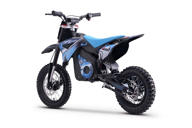 Kids Electric Dirt Bike 1000W | Beneo Motors Gazelle Blue | Ages 6–10 | Speed Limiter