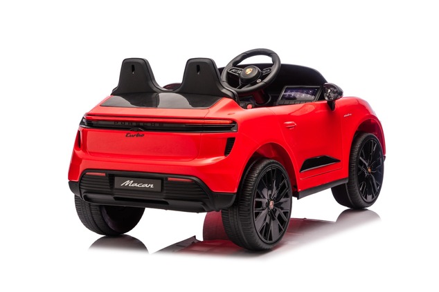 Electric Ride-on car Porsche Macan 12V Licensed with rear-wheel drive (Single seat), red, Lithium ba