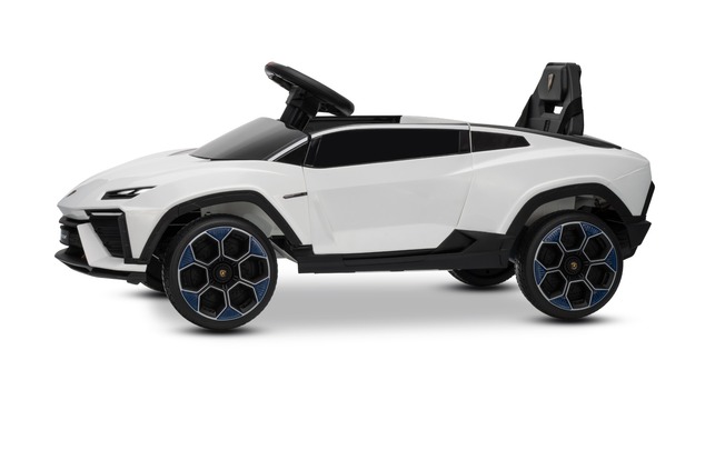 Electric Ride-on Car Lamborghini Lanzador 12V with rear-wheel drive, licensed (Single seater), white