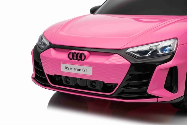 Electric Ride-on car Audi RS E-tron GT 12V, pink, wide single seat, 2.4 GHz remote control, USB / AU