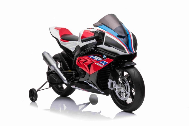 Electric Motorbike BMW HP4 RACE 12V, Licensed,  red, 12V battery, EVA soft wheels, 2 x 35W Engines, 