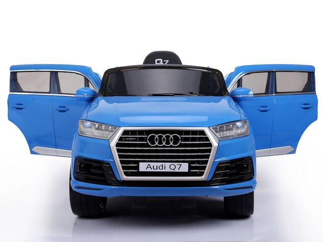 Auto elettrica per bambini Audi Q7 Quattro 12V | Blu verniciato | Modello con licenza ufficiale | Ba