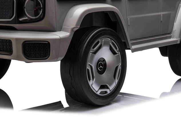 Electric Ride-on car Mercedes-Benz EQG 12V, grey, LED underlighted body parts, Functional front and 