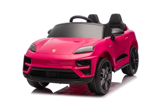 Electric Ride-on car Porsche Macan 12V Licensed with rear-wheel drive (Single seat), pink, Lithium b