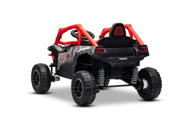 Electric Ride-on car Kawasaki TERYX KRX 1000 12V, red, single seat, rear axle suspension, 2.4 Ghz re