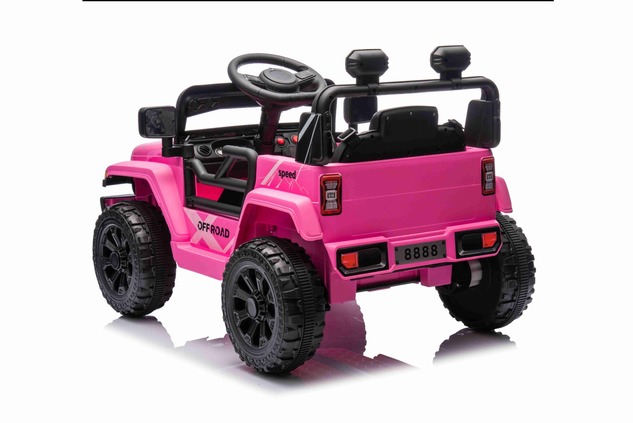 Electric car for children OFFROAD NEW with rear-wheel drive, pink, Lithium battery, High chassis, Wi