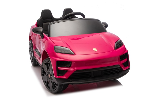 Electric Ride-on car Porsche Macan 12V Licensed with rear-wheel drive (Single seat), pink, Lithium b