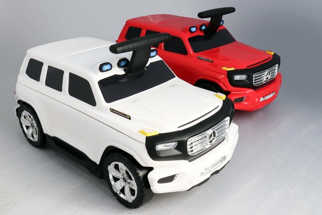 Kids Pull Along Licensed Mercedes-Benz  Ener-G-Force Luggage- Red Small Travel Bag