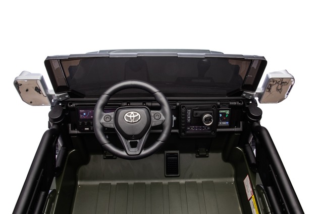 Electric Ride-on car Toyota FJ Cruiser XXL with 4x4 drive, licensed (Two-seater), green, Portable li