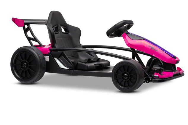 Drift kart elettrico per bambini 24 V | Beneo Motors Drift Car | Rosa | 2 × 200 W | Batteria al litio
