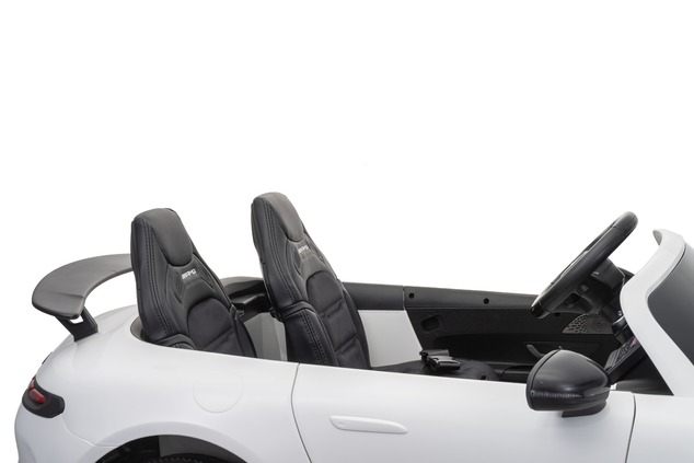 Electric Ride-on car Mercedes GT63 AMG 24V with 4x4 drive, yellow, Two-seater, Adjustable driver's s