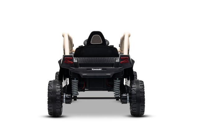 Electric Ride-on car Kawasaki TERYX KRX 1000 12V, khaki, single seat, rear axle suspension, 2.4 Ghz 