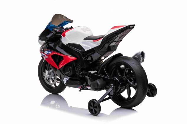 Electric Motorbike BMW HP4 RACE 12V, Licensed,  red, 12V battery, EVA soft wheels, 2 x 35W Engines, 