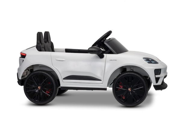 Electric Ride-on car Porsche Macan 12V Licensed with rear-wheel drive (Single seat), white, Lithium 