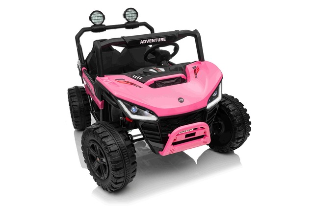 Auto elettrica per bambini T-REX Ride 4x4 24V | 2 posti | Rosa | Lettore MP3 con ingresso USB/AUX | 