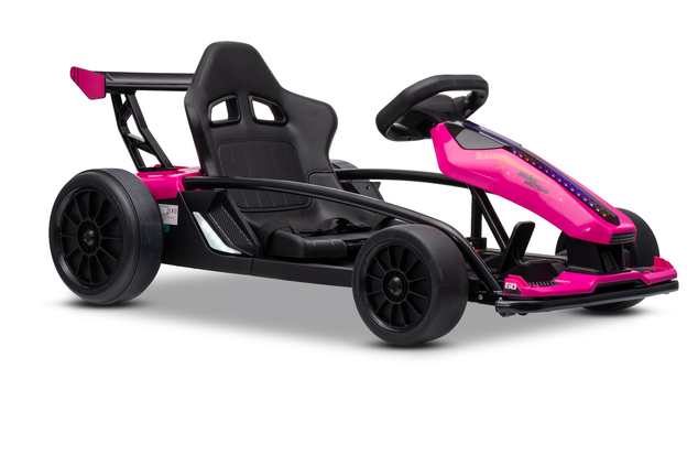 Drift kart elettrico per bambini 24 V | Beneo Motors Drift Car | Rosa | 2 × 200 W | Batteria al litio