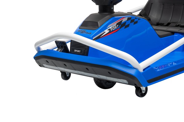 Drift kart elettrico 24V | Beneo Motors | Blu | Motore brushless 300 W | Batteria al litio | Modalit